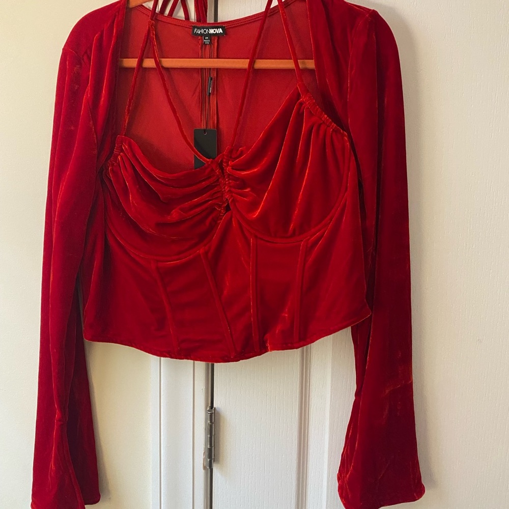 Red Velvet Top